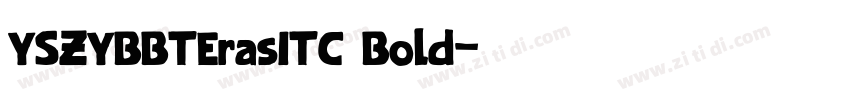 YSZYBBTErasITC Bold字体转换